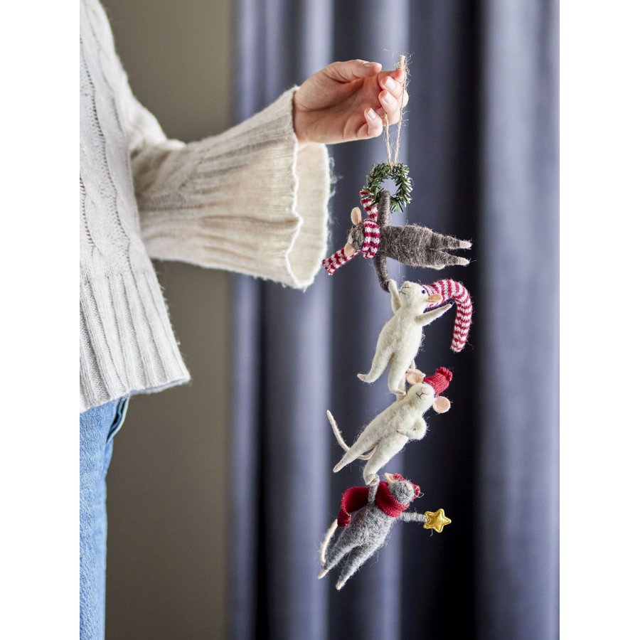Bloomingville Peo Ornament 40 cm, Hvid