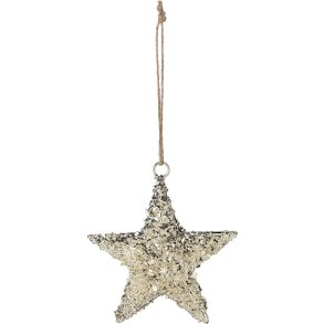 Bloomingville Sarika Ornament Stjerne 15 cm, Guld