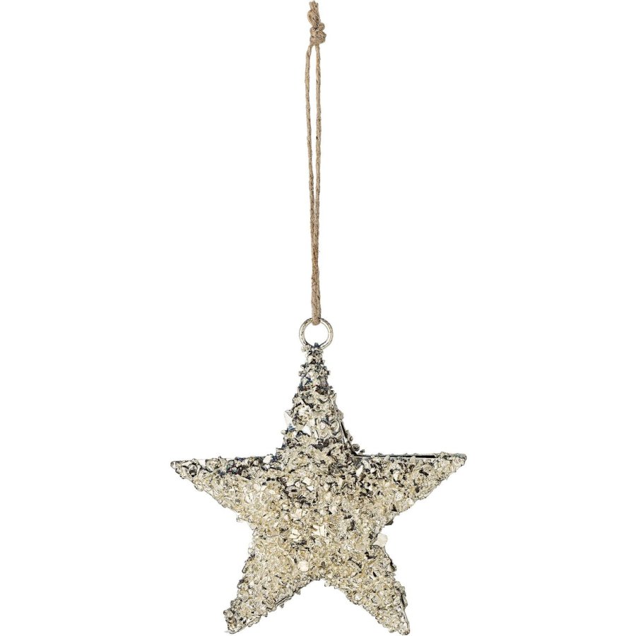 Bloomingville Sarika Ornament Stjerne 15 cm, Guld