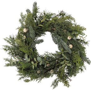 Bloomingville Pine Kunstig Krans �65 cm, Gr�n