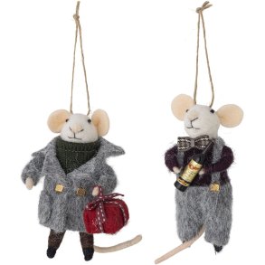 Bloomingville Peo Ornament 2 stk. H11 cm, Gr�