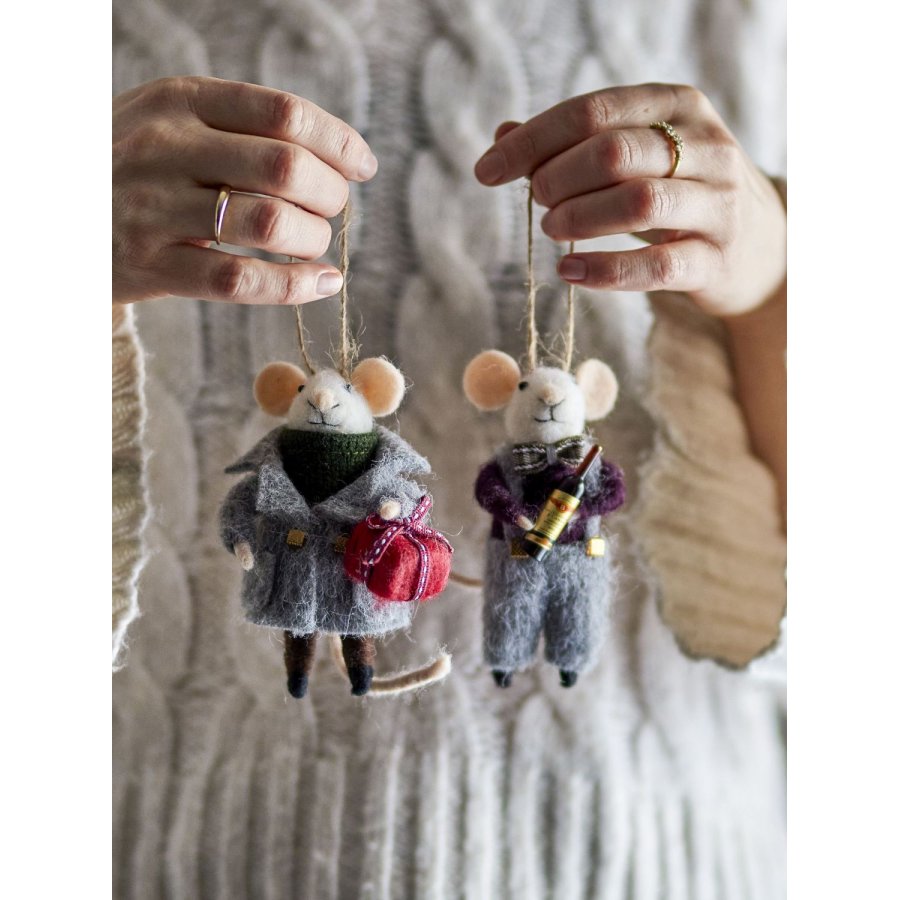 Bloomingville Peo Ornament 2 stk. H11 cm, Gr�
