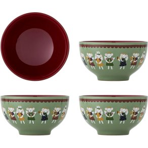 Bloomingville Peo Sk�l 4 stk. �13 cm, Gr�n