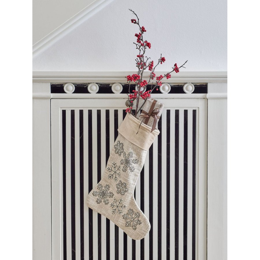 Bloomingville Ahsan Julesok H44 cm, Hvid
