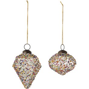 Bloomingville Chanda Ornament 2 stk, Multi