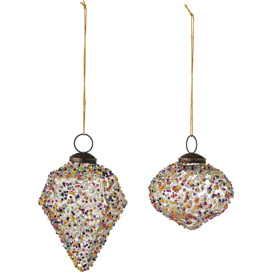 Bloomingville Chanda Ornament 2 stk, Multi