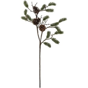 Bloomingville Pine Kunstig Stilk m. Grankogler 73 cm, Gr�n