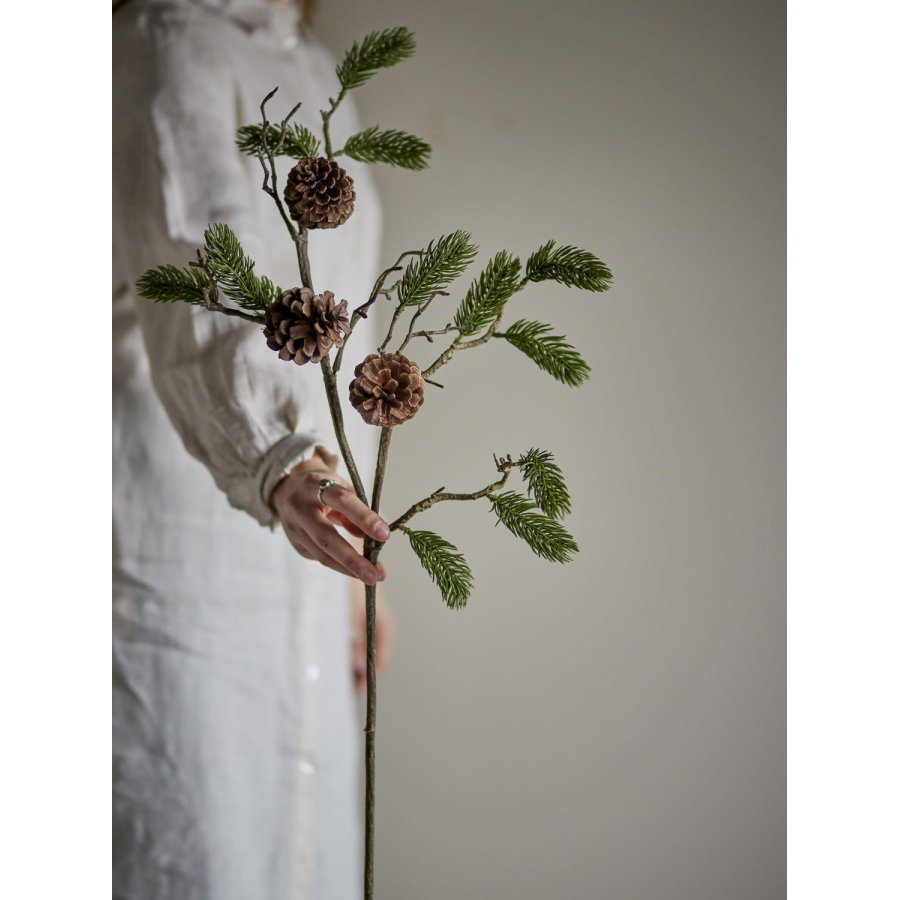 Bloomingville Pine Kunstig Stilk m. Grankogler 73 cm, Gr�n