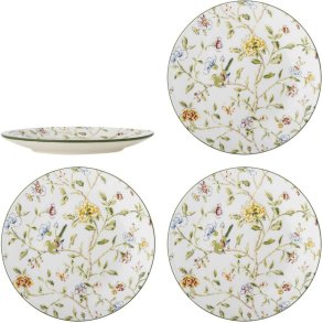 Creative Collection Bloomie Teller 4er Set 20,5 cm, Multi