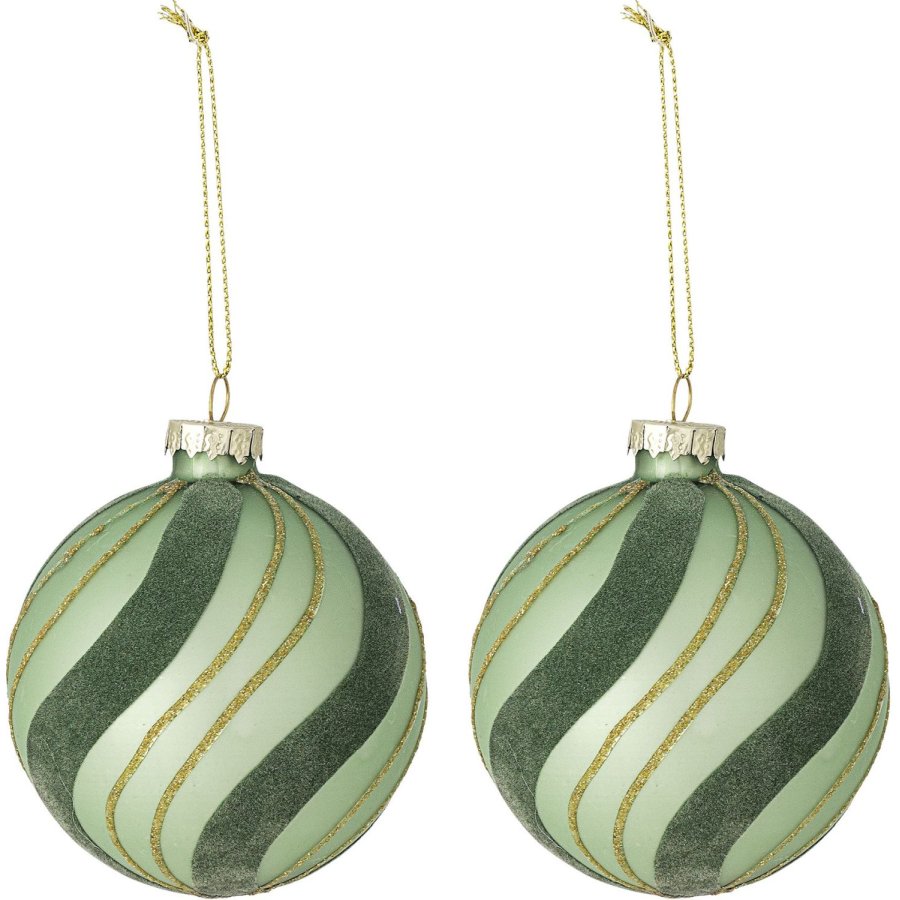 Bloomingville Sunita Ornament 2 stk. �8 cm, Gr�n