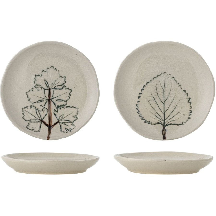 Creative Collection Aubrin Teller 2er Set 10,5 cm, Natur