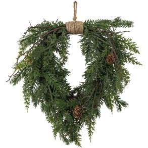 Bloomingville Pine Kunstig Krans 28x40,5 cm, Gr�n