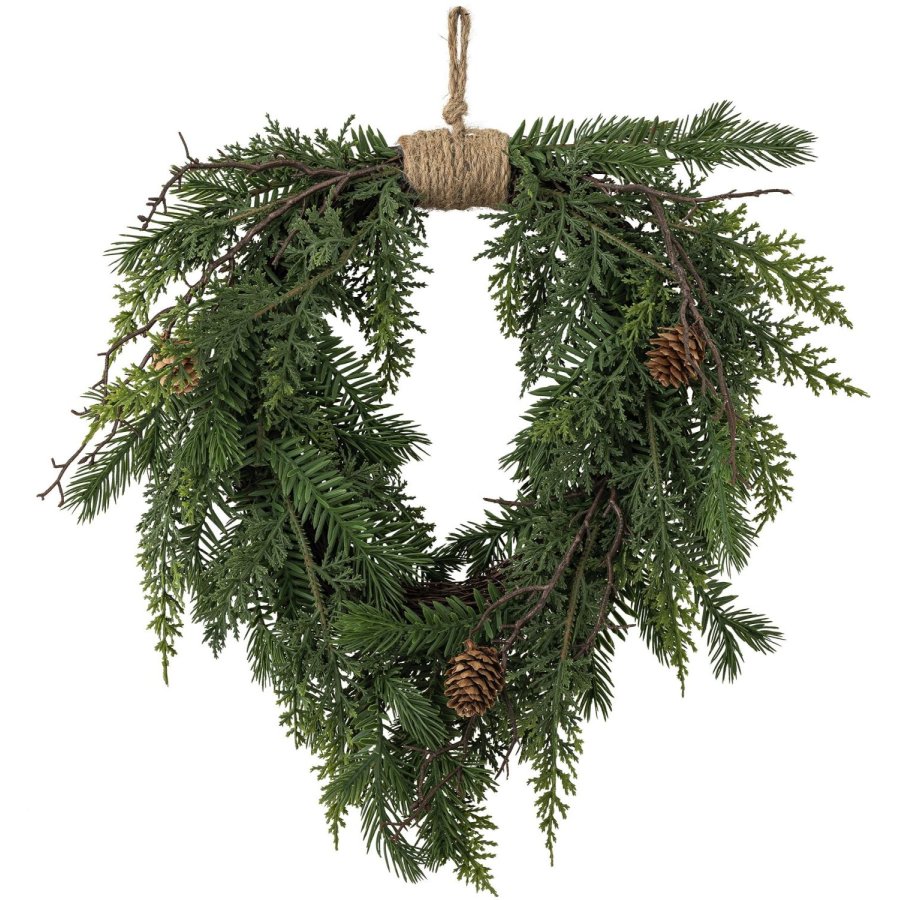 Bloomingville Pine Kunstig Krans 28x40,5 cm, Gr�n