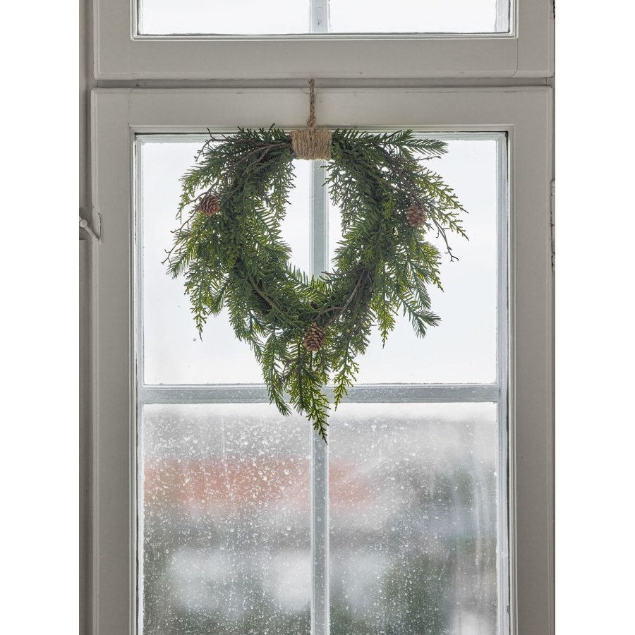 Bloomingville Pine Kunstig Krans 28x40,5 cm, Gr�n