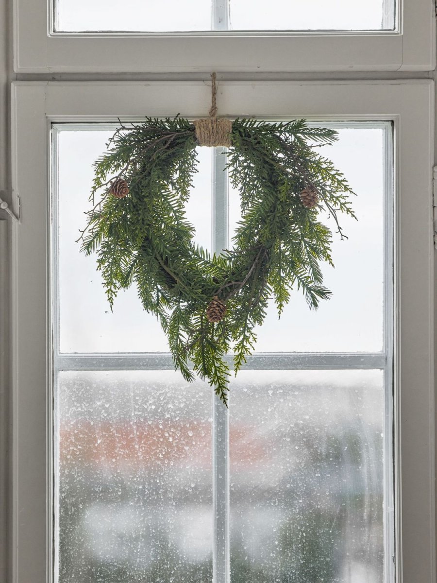 Bloomingville Pine Kunstig Krans 28x40,5 cm, Gr�n