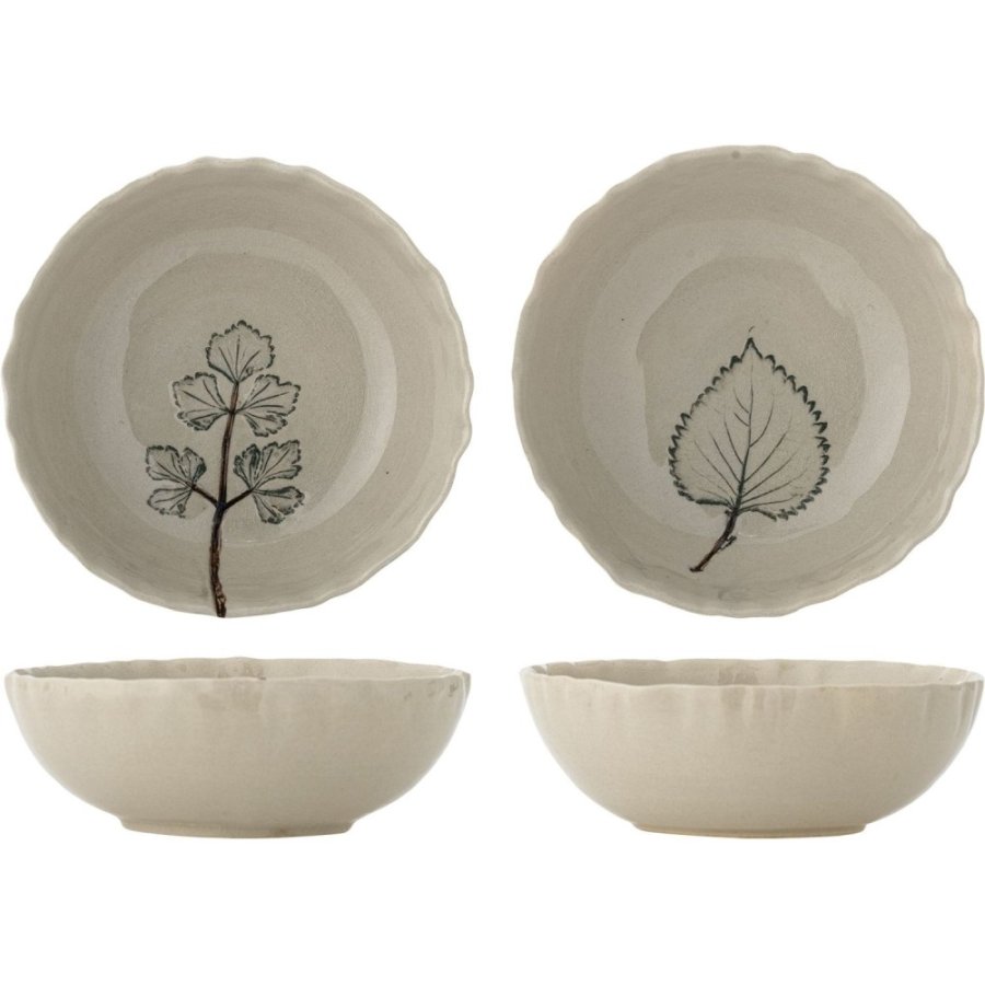 Creative Collection Aubrin Sk�l 2 stk. �15,5 cm, Natur
