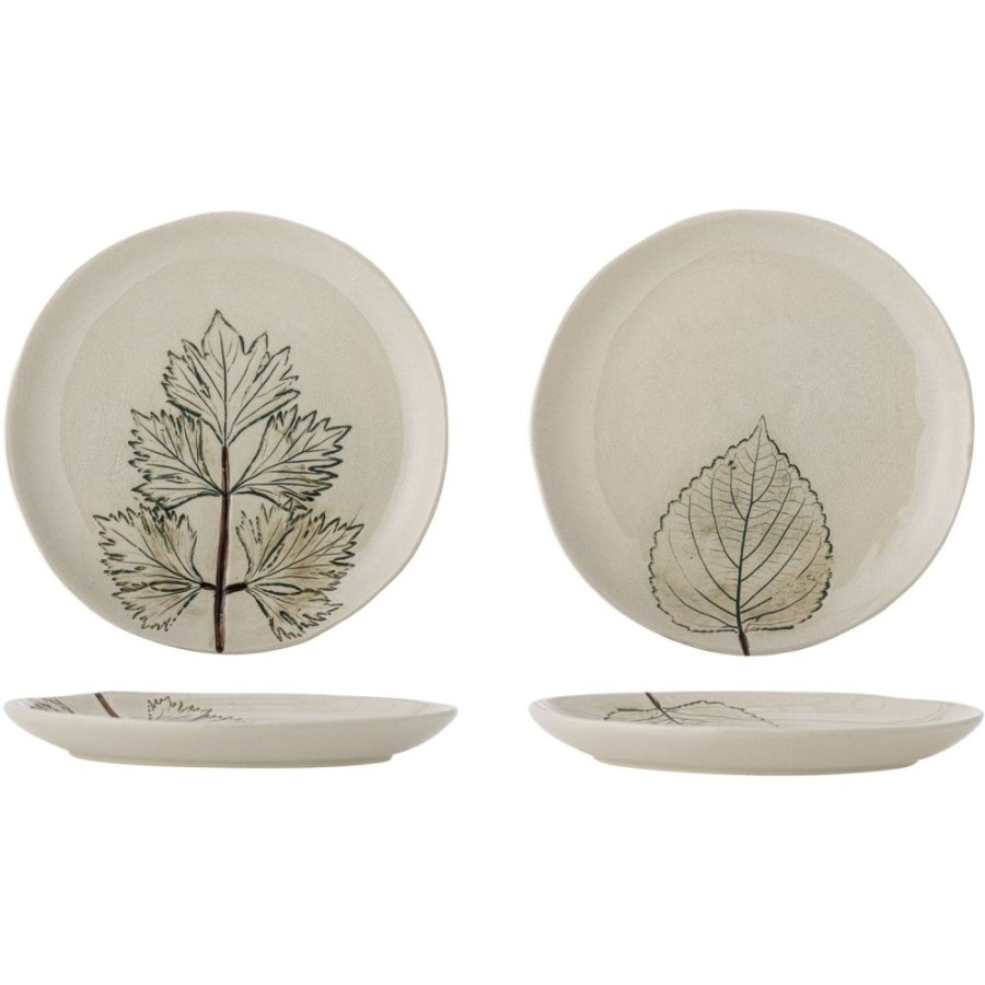 Creative Collection Aubrin Teller 2er Set 21 cm, Natur