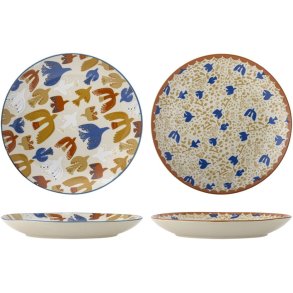 Bloomingville Anniversary Teller 2er Set 25 cm, Multi