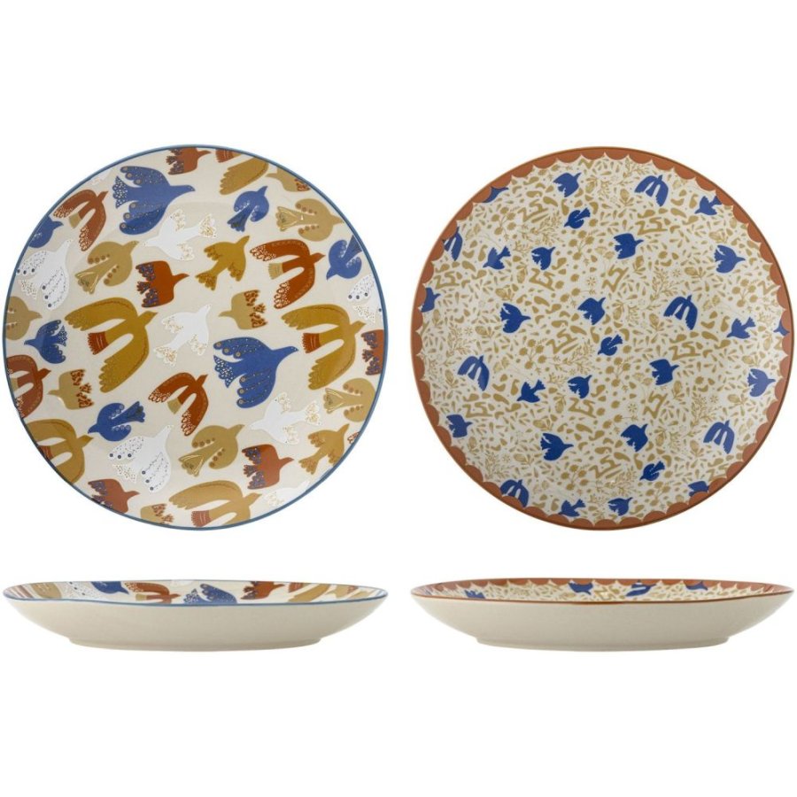 Bloomingville Anniversary Teller 2er Set 25 cm, Multi