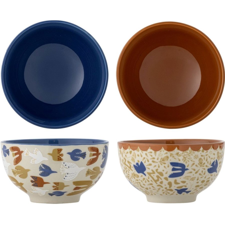 Bloomingville Anniversary Sk�l 2 stk. �13,5 cm, Multi