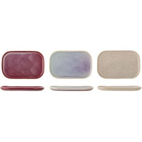 Bloomingville Addison Teller 3er Set 22,5 cm, Rosa