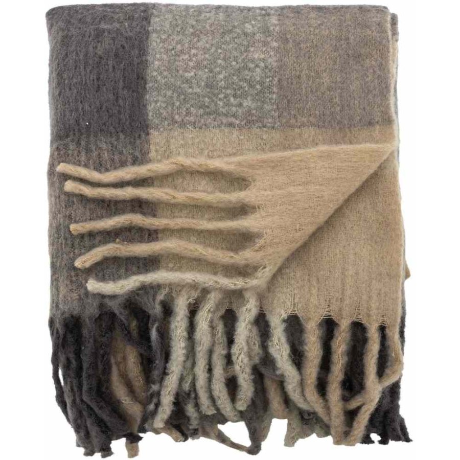 Creative Collection Hamisha Plaid 127x152 cm, Gr�/Brun