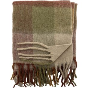 Creative Collection Hamisha Plaid 127x152 cm, Gr�n/Brun