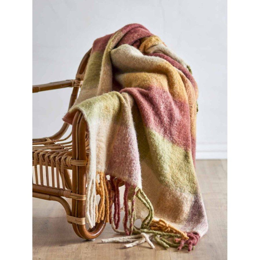 Creative Collection Hamisha Plaid 127x152 cm, Gr�n/Brun