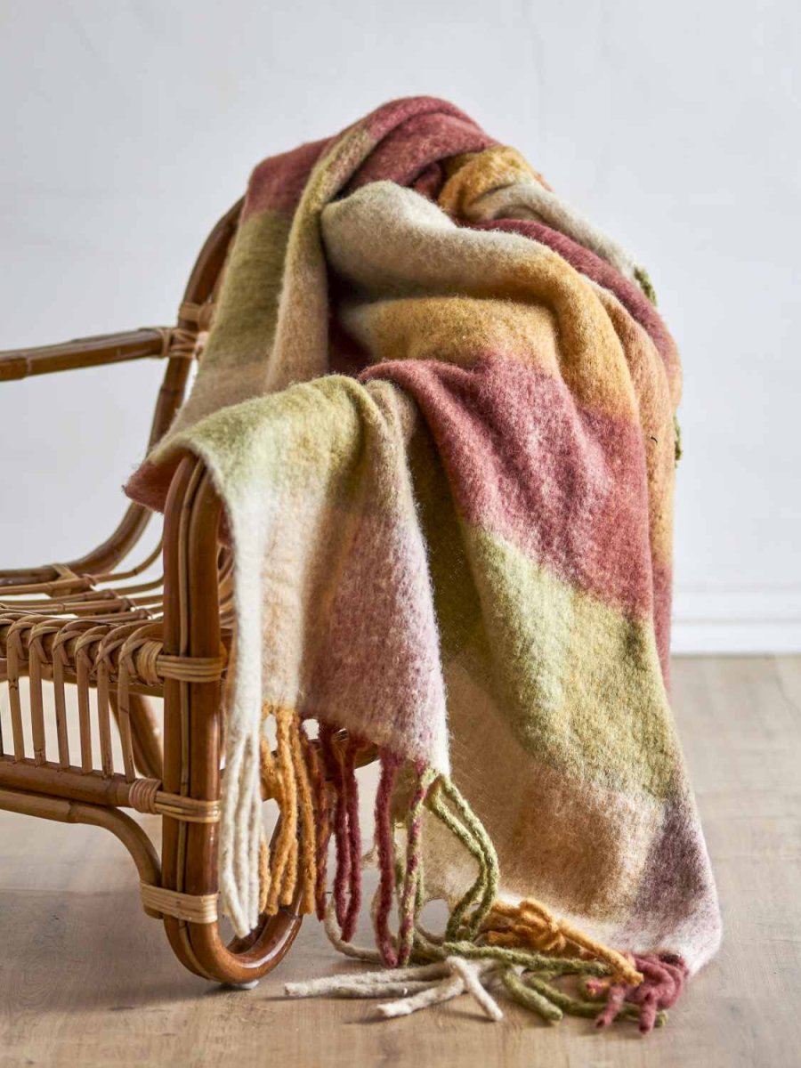 Creative Collection Hamisha Plaid 127x152 cm, Gr�n/Brun