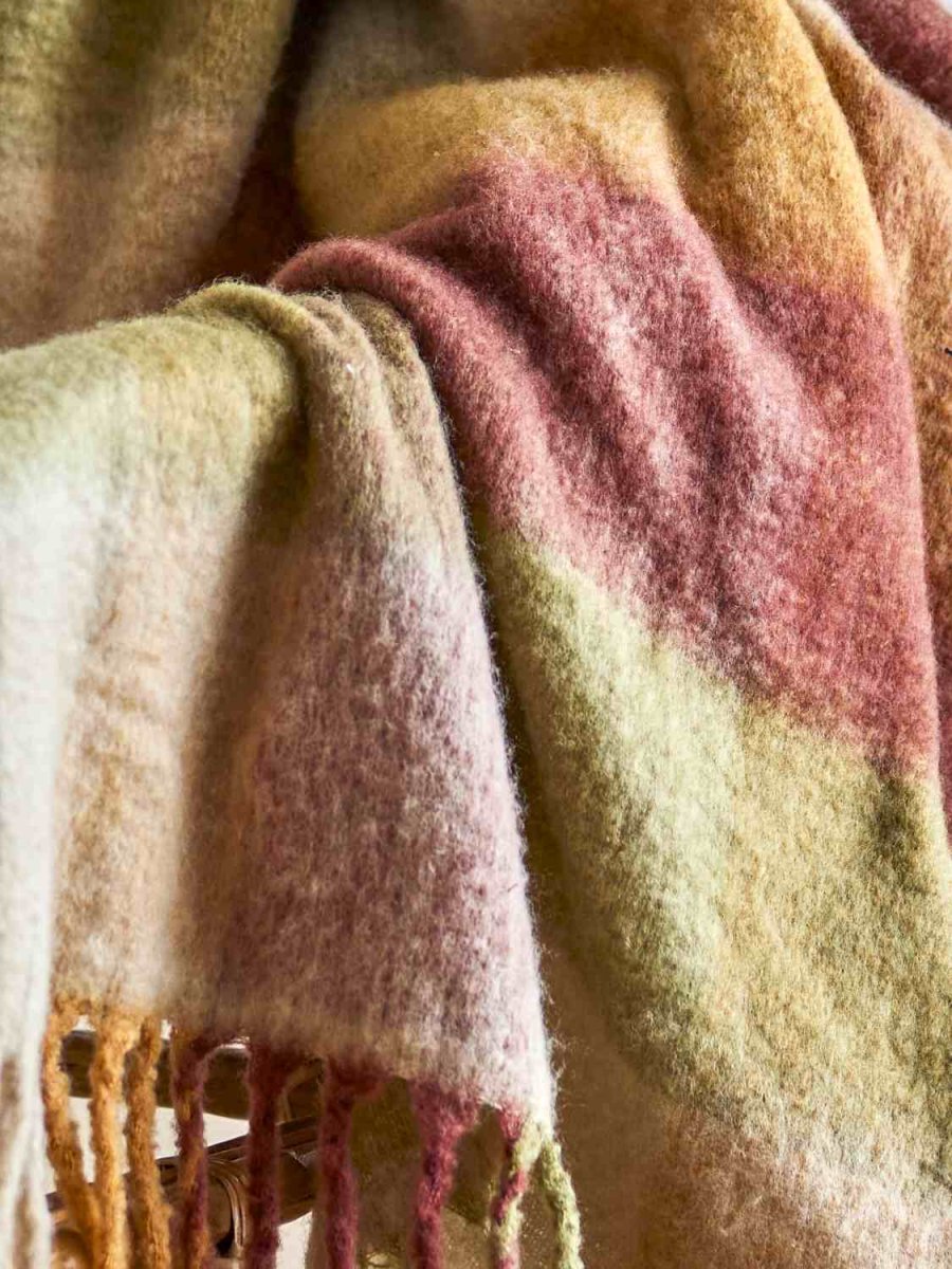 Creative Collection Hamisha Plaid 127x152 cm, Gr�n/Brun
