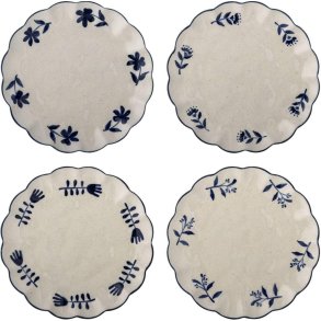Creative Collection Eimy Teller 4er Set 20,5 cm, Blau
