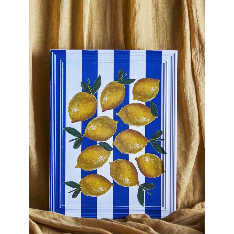 Creative Collection Limone Illustration m. Ramme 30x40 cm, Multi