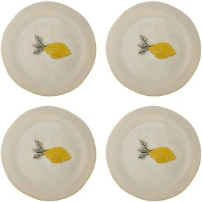 Creative Collection Hadden Teller 4er Set 21 cm, Gelb