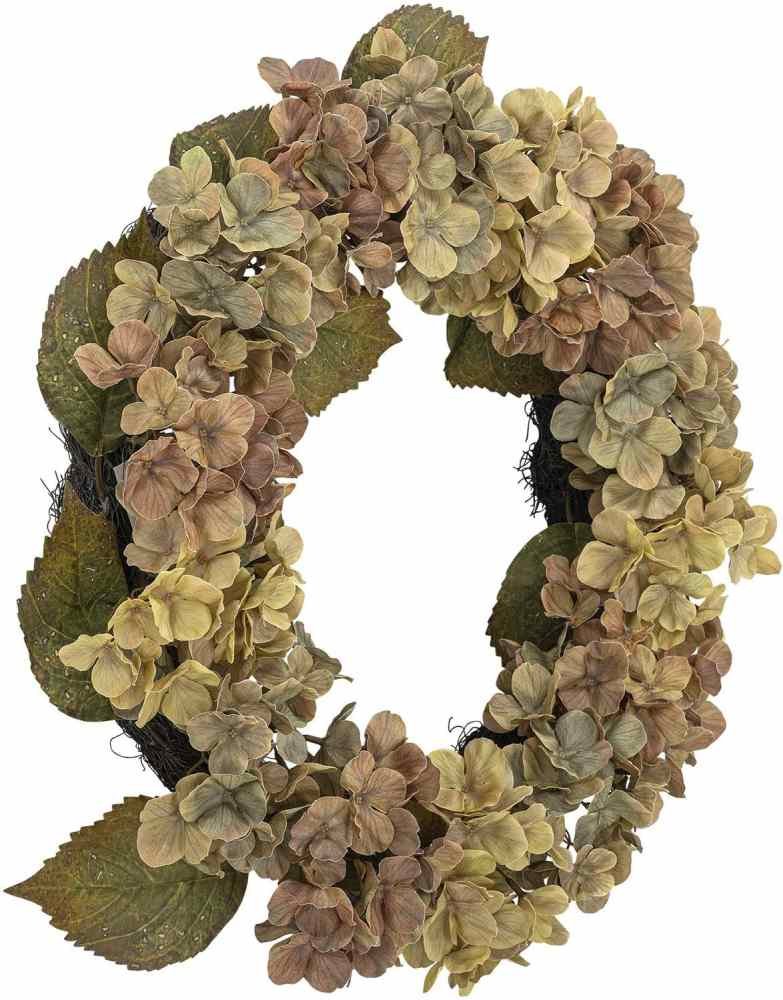 Bloomingville Hydrangea Kunstig Krans �61 cm, Rosa