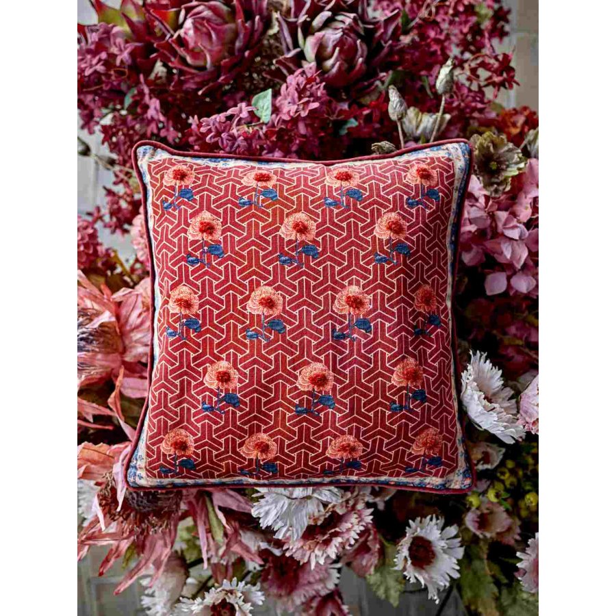 Creative Collection Zharai Kissen 50x50 cm, Rot