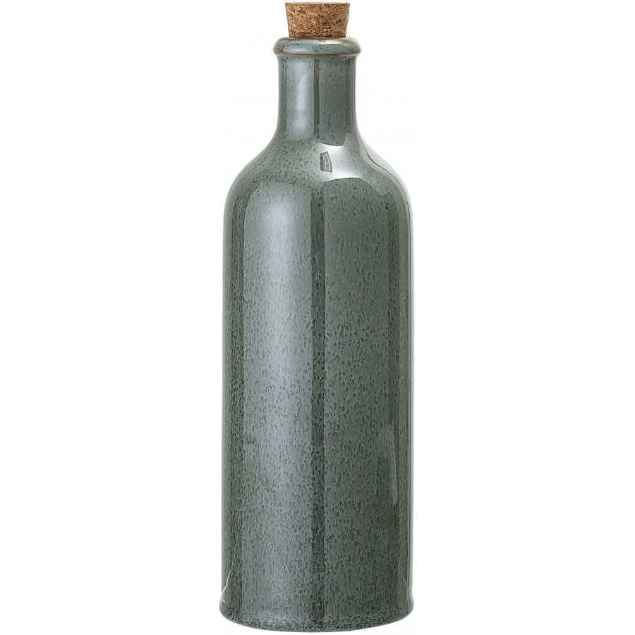 Bloomingville Pixie Flaske m. Låg H25 cm, Grøn Stentøj