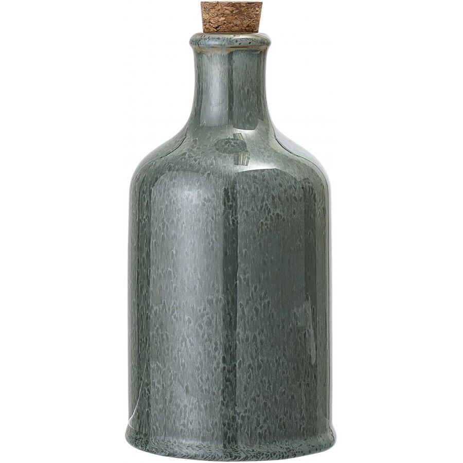 Bloomingville Pixie Flaske m. Låg H18,5 cm, Grøn Stentøj