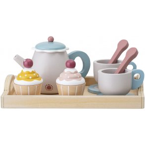Bloomingville Mini Legetøjsmad Kagebord, Multifarvet