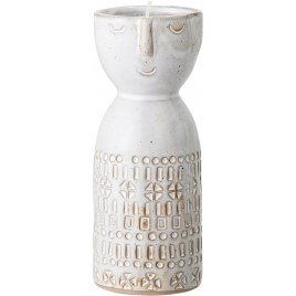 Bloomingville Vase 14,5 cm, Hvid Stentøj