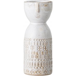 Bloomingville Vase 14,5 cm, Weies Steingut