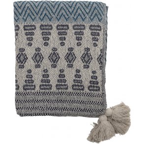 Bloomingville Milas Plaid 130x160, Genanvendt Bomuld