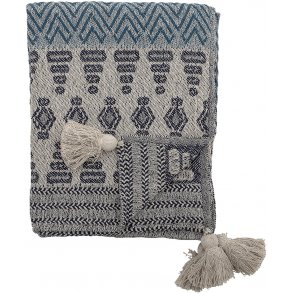 Bloomingville Milas Plaid 130x160, Genanvendt Bomuld