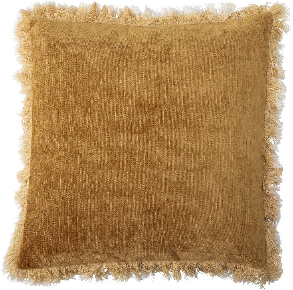 Bloomingville Pude 45x45 cm, Gul/Polyester - Hovedpuder - WWW.HJEM.DK ApS