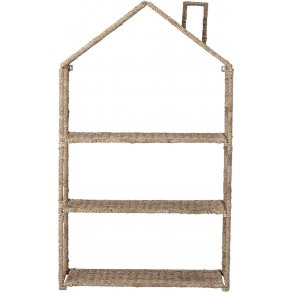 Bloomingville Mini Bogreol Hus 137 cm, Natur