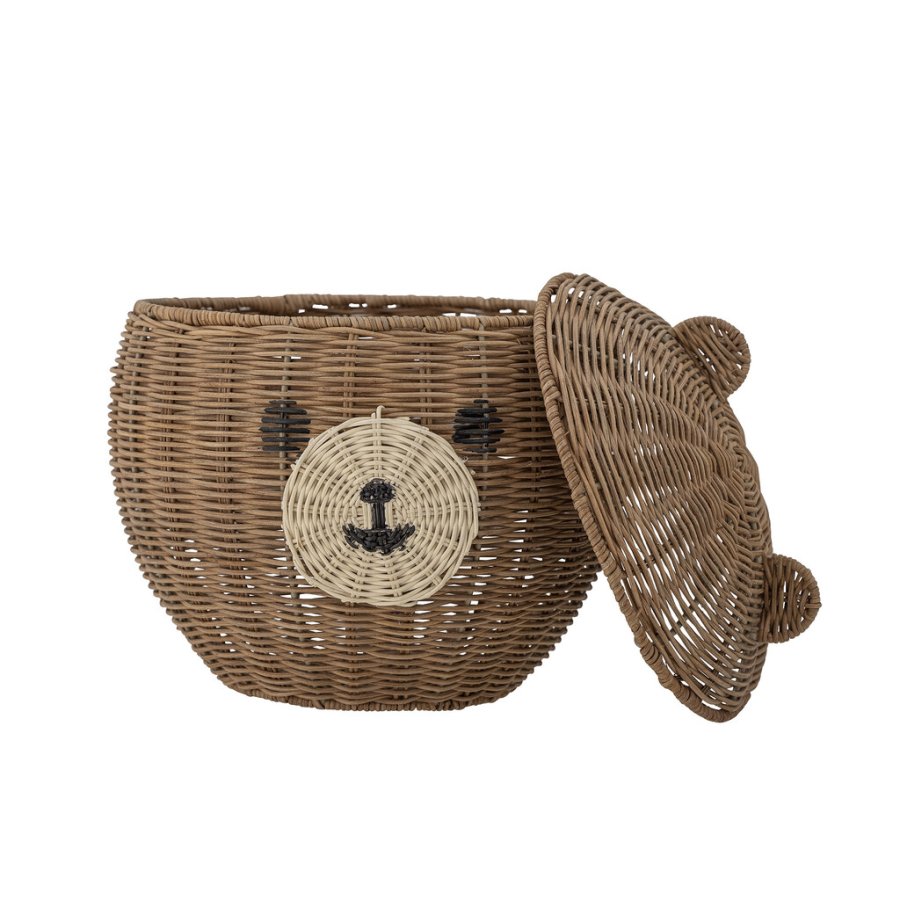 Bloomingville Mini Lilu Kurv m. L�g, Brun