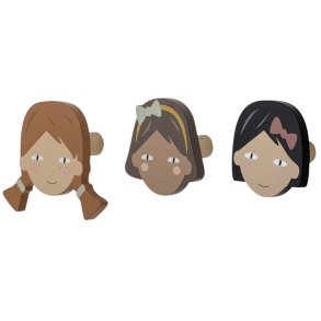 Bloomingville Mini Rosalia Knager 3 stk, MDF