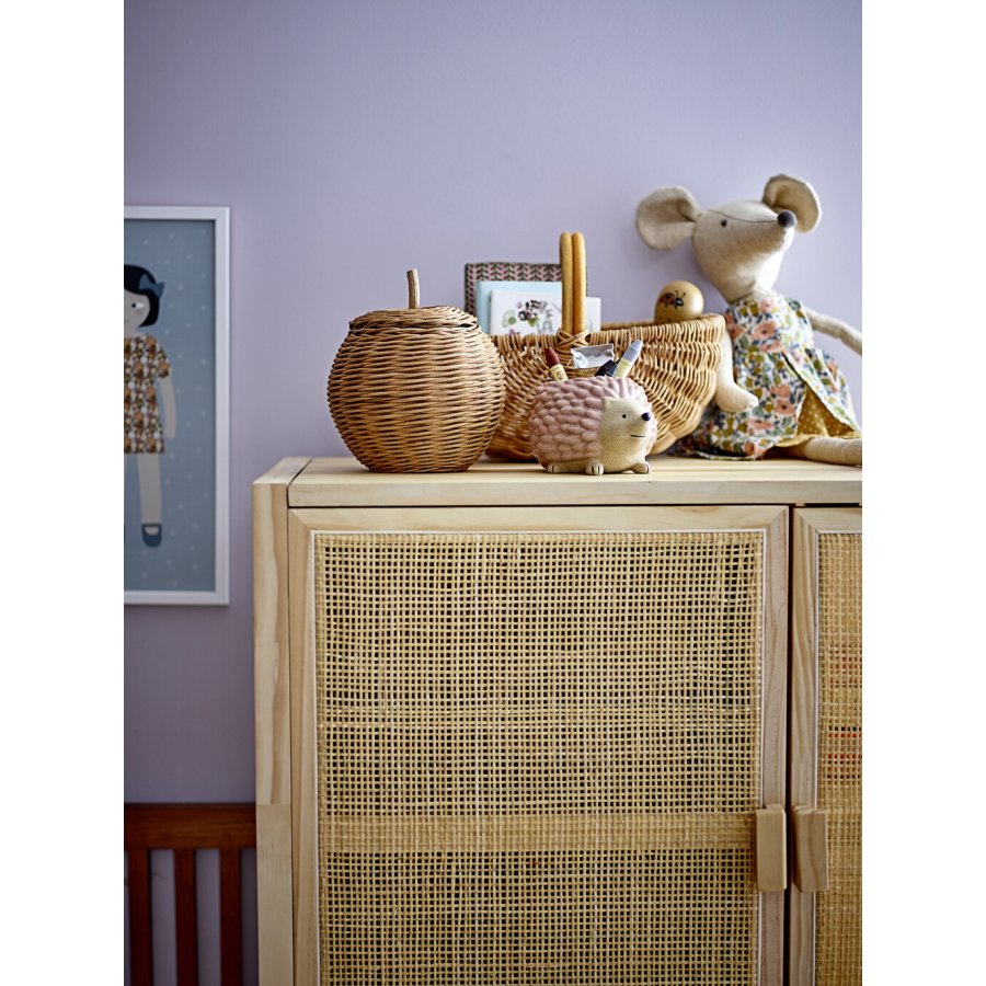 Bloomingville Mini Rosette Kurv m. L�g, Brun