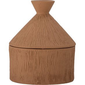 Bloomingville Caylie Gef mit Deckel H17 cm, Terracotta