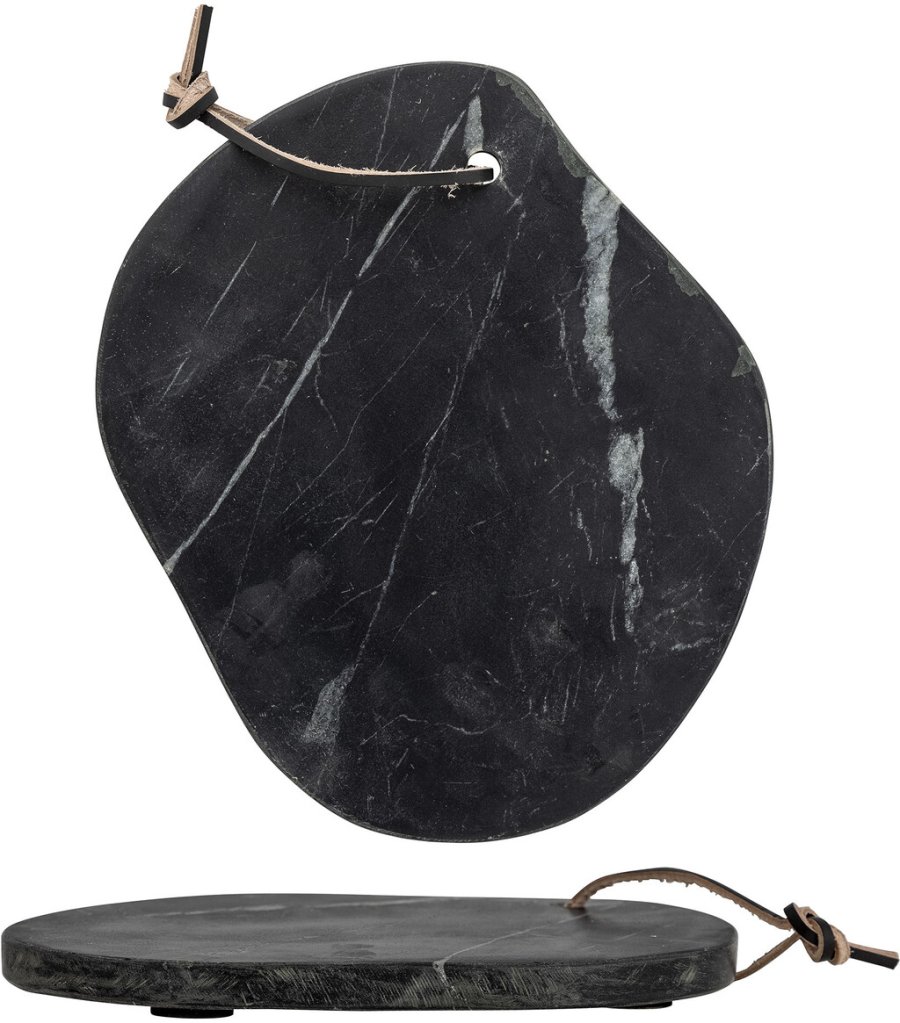 Bloomingville Daris Skrebrt 23 cm, Sort Marmor