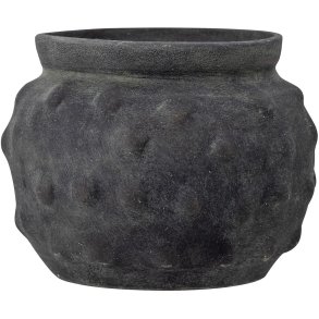 Bloomingville Lisen Deko Blumentopf 21,5 cm, Schwarz